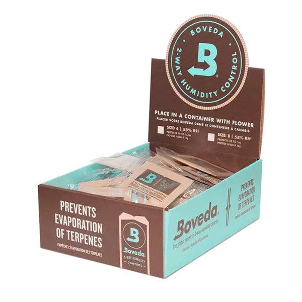 100 Individually Wrapped 4g Boveda 62% Pack