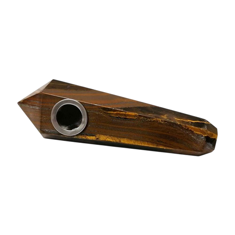 4" Handmade Mystique Crystal Herb Pipe
