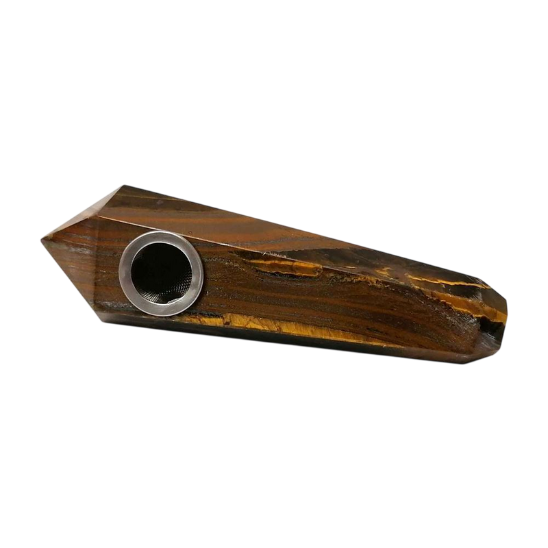 4" Handmade Mystique Crystal Herb Pipe