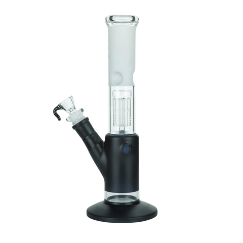 Black Cylinder Bong with 8-Arm Tree Perc