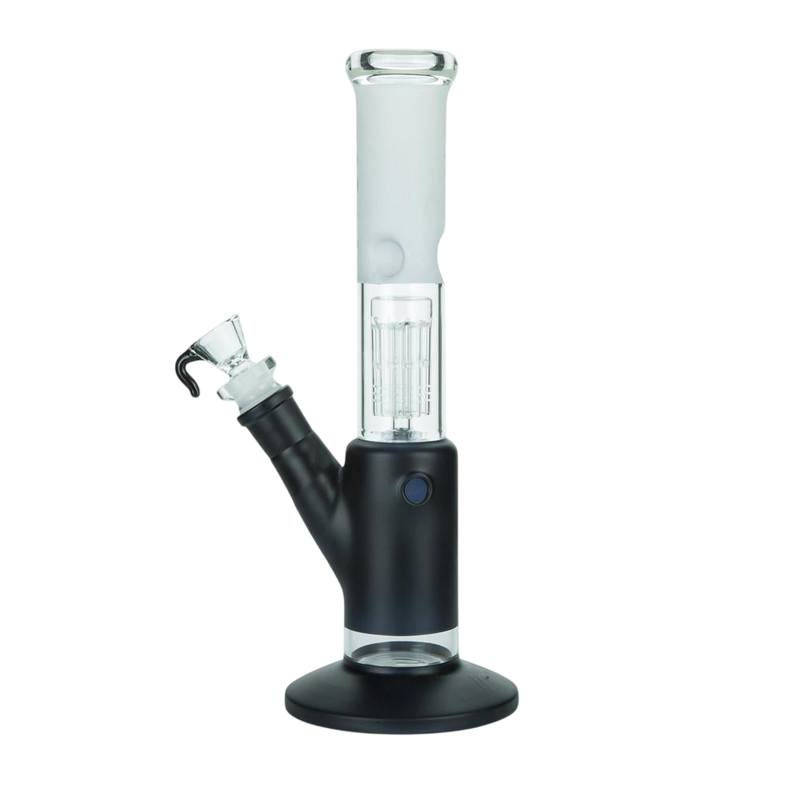 Black Cylinder Bong with 8-Arm Tree Perc