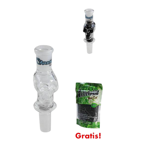 Black Leaf Carball Skull Activated Charcoal Adapter
