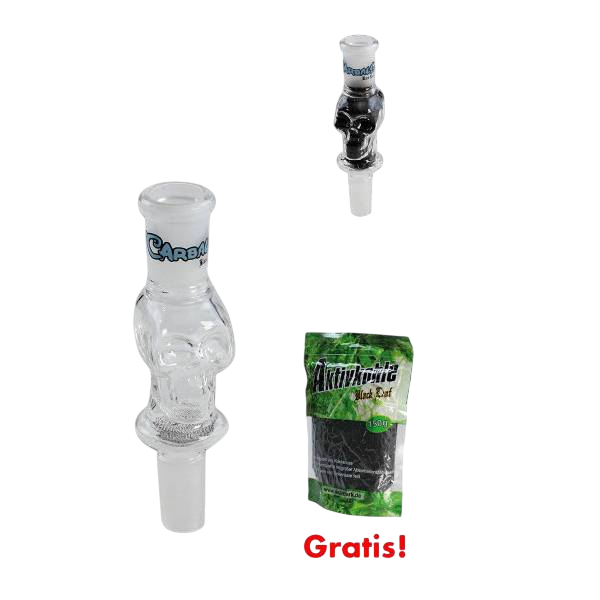 Black Leaf Carball Skull Activated Charcoal Adapter