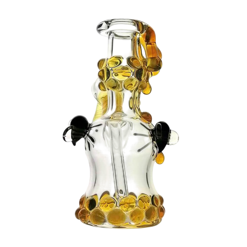 Bumblebee Honey Bubbler Oil Rig | Lion Glass