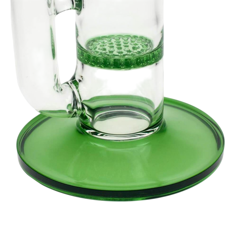Chainsaw Double Honeycomb Disc Perc Bong