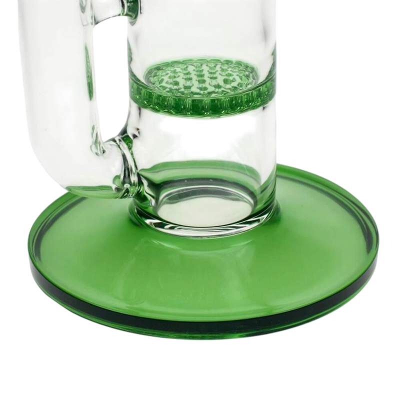 Chainsaw Double Honeycomb Disc Perc Bong