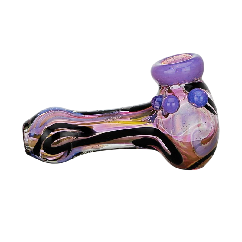 Colour Changing Glass Spoon Pipe With Inside Out Design