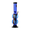 Coloured Acrylic Double Bubble Bong