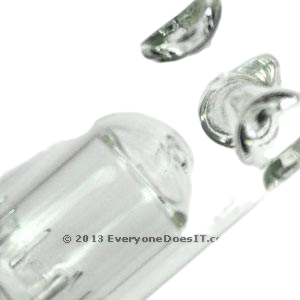 Lil Lazzy Inline Glass Bong with 2 percs