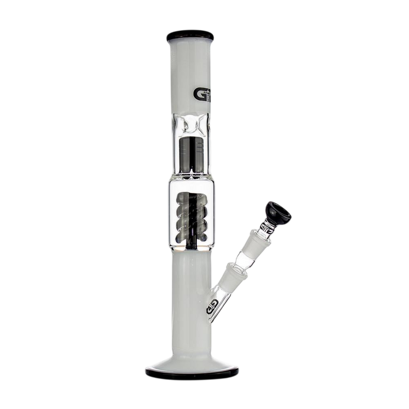Milky Spiral Perc Bong