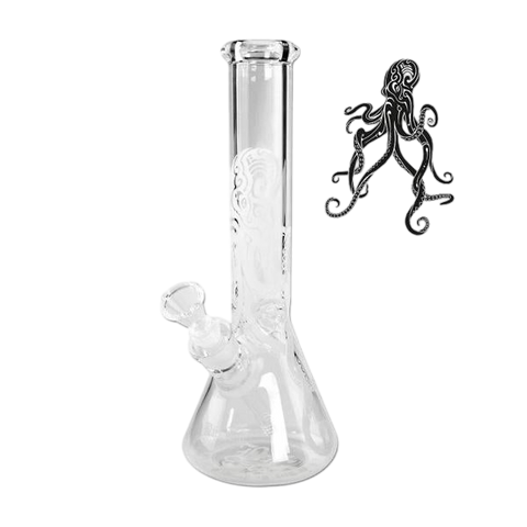 Near Dark 'Kraken' Flask Bong Ice Glow