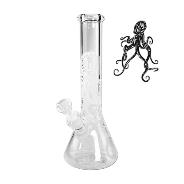Near Dark 'Kraken' Flask Bong Ice Glow