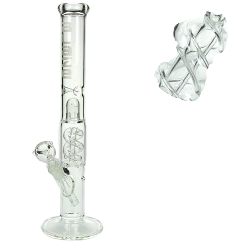 Percolator Ice Bong Spiral Perc Straight Tube