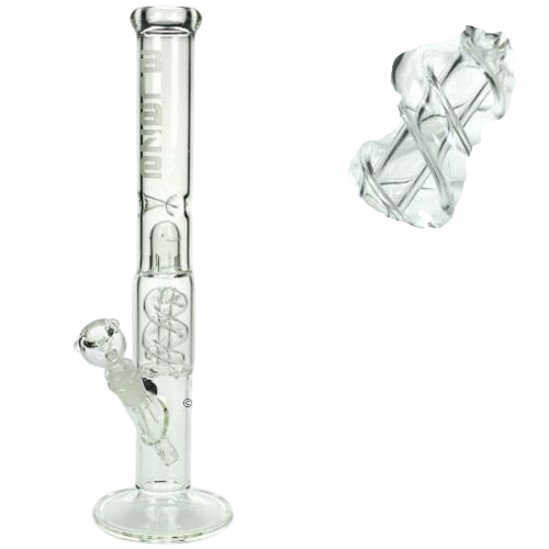 Percolator Ice Bong Spiral Perc Straight Tube