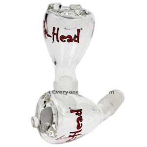 Pot Head Glass Bent Bowl With Gauze