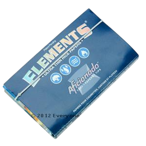 Rolling Papers Regular Size Aficionado with Tray and Tips Single Pack