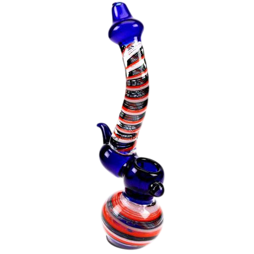 Serpentine Glass Bubbler