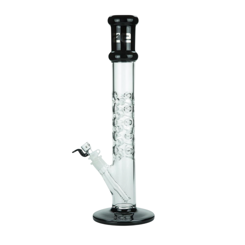 Spike' Cylinder Bong in Ice Black