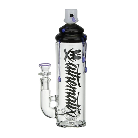 Stemless Spray Can Bubbler With Inline Swiss Cheese Perc