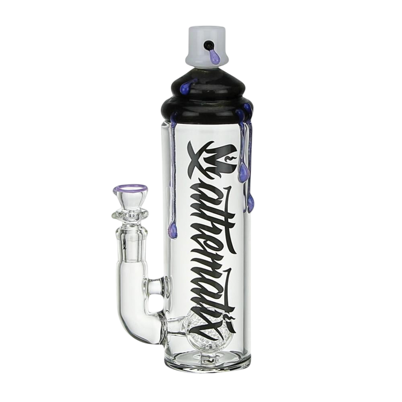 Stemless Spray Can Bubbler With Inline Swiss Cheese Perc