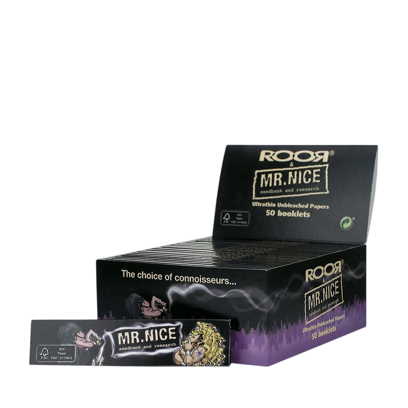 Ultra Thin King Size Slim Unbleached Mr. Nice Rolling Papers
