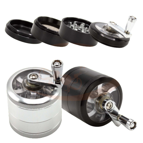 Alugrinder with crank (4-part)