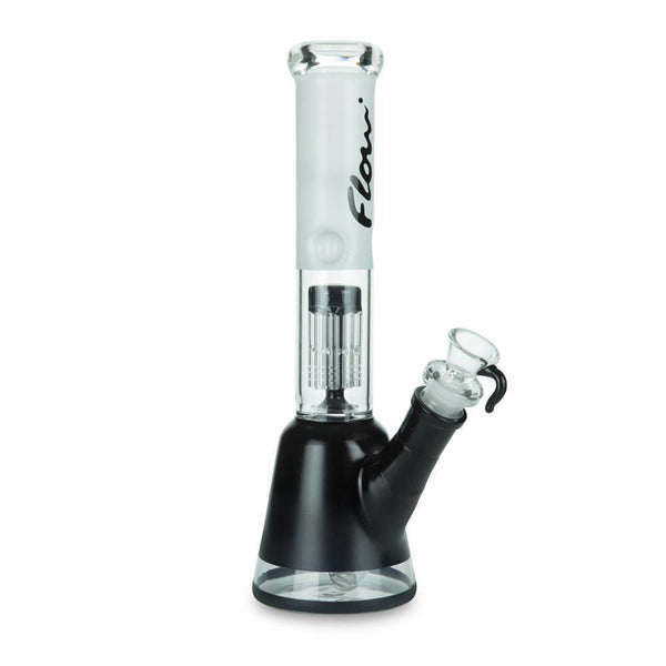 Black Beaker Bong with 8-Arm Tree Perc