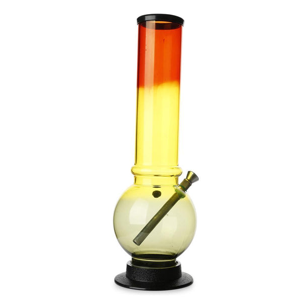 Acrylic Bubble Bong Rasta Colours