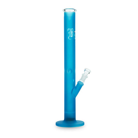 Black Leaf Glass Bong Ice LED-Light neon