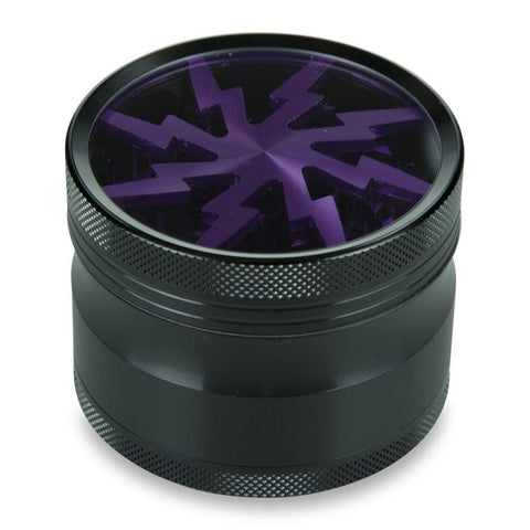 4 Part 2.5" Aluminium Thunderbolt Shred Grinder with Sifter