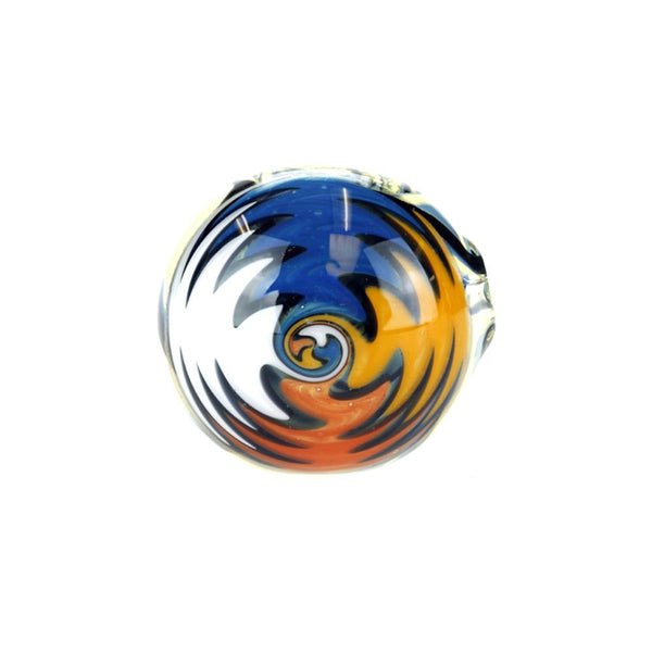 Black Spiral Colour Changing Glass Pipe