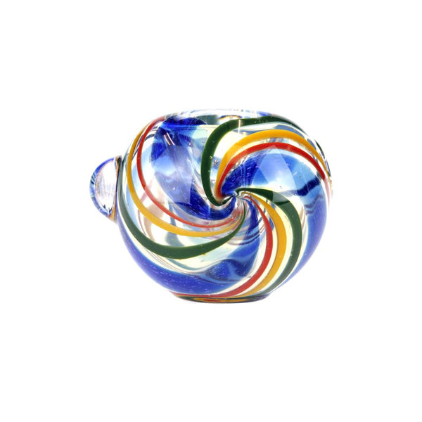 Striped Glass Spoon Pipe