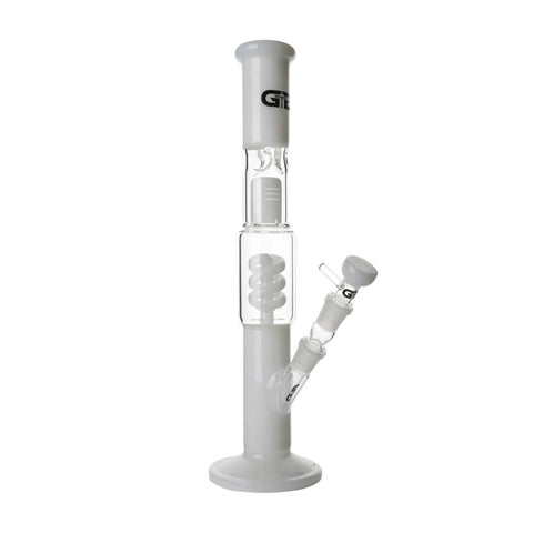Milky Spiral Perc Bong