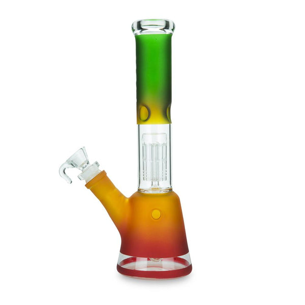 Rasta Beaker Bong with 8-Arm Tree Perc