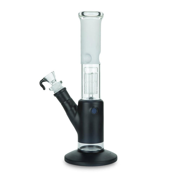 Black Cylinder Bong with 8-Arm Tree Perc