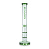 Cylinder Bong with Twin Honeycomb Percs and Ice Pinch