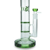 Cylinder Bong with Twin Honeycomb Percs and Ice Pinch