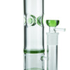 Cylinder Bong with Twin Honeycomb Percs and Ice Pinch