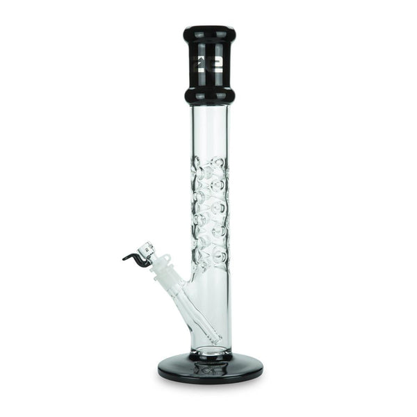 Spike' Cylinder Bong in Ice Black