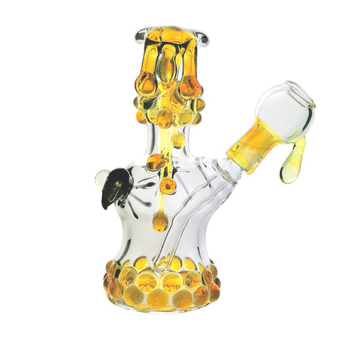 Bumblebee Honey Bubbler Oil Rig | Lion Glass