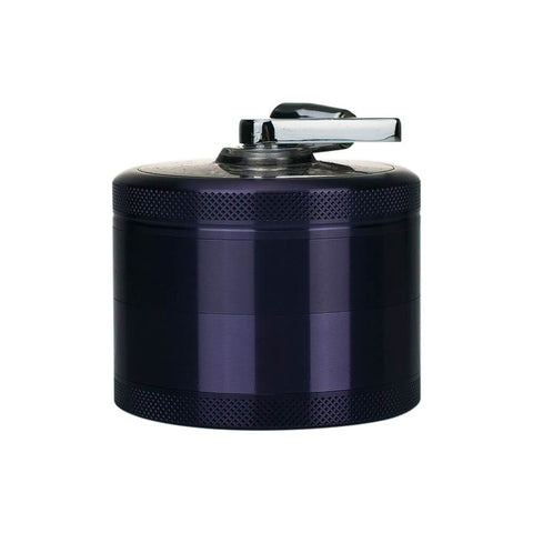 4-Piece Herb Grinder Sifter with Rotary Crank Handle