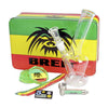 Near Dark Breit Mini Bong Set with Grinder and Pure Pipe
