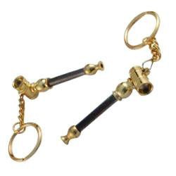 Golden Keychain Pipe
