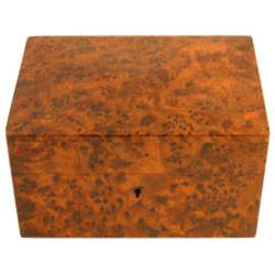 Moroccan Thuya Wood Peaked Stash Box with Key