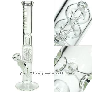 Percolator Ice Bong Spiral Perc Straight Tube