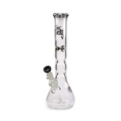 Beaker Wave Bong Black Beard