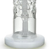 Stemless Swiss Barrel Showerhead Perc Dab Rig with Quartz Honey Bucket White Accents