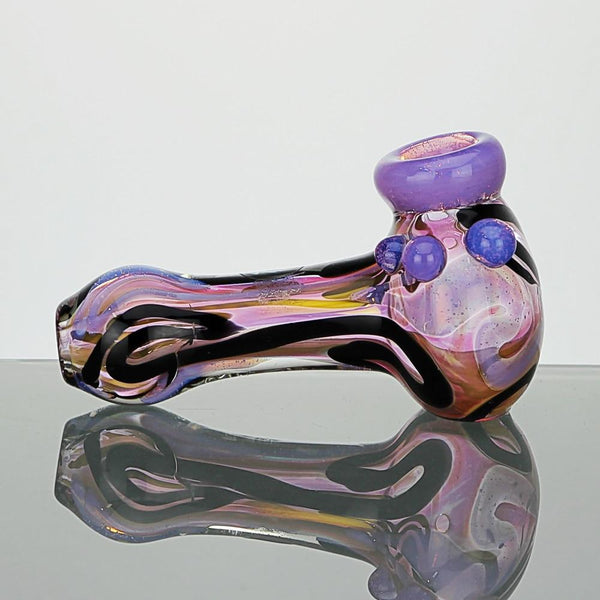 Colour Changing Glass Spoon Pipe With Inside Out Design