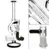 Blaze Glass Mini Donut Inline Oil Bong- Straight