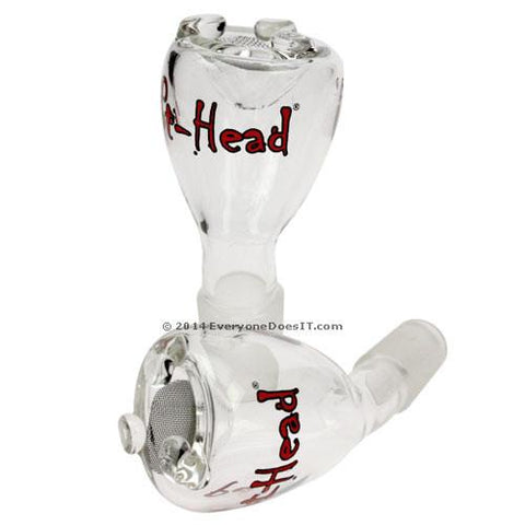 Pot Head Glass Bent Bowl With Gauze